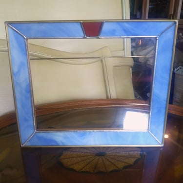 VINTAGE Picture Frame, Stained Glass 8 x 10" Frame,  Home Decor 