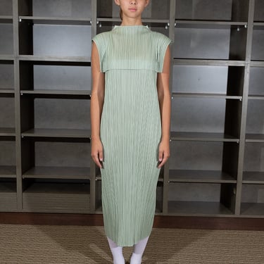 Issey Miyake Long Dress, Pastel Green