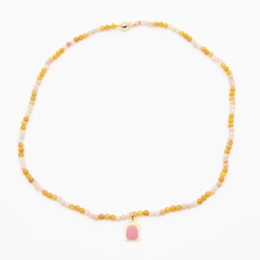 A. Carnevale Small Bead Necklace - Pink