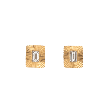 Baguette Diamond Aurora Stud Earrings — Corey Egan Trunk Show