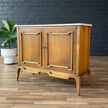 Mid-Century Modern Credenza with Stone Top, c.1960’s 