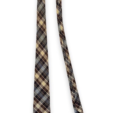 Vintage JC Penney Wool TARTAN PLAID Necktie ~ Preppy / Ivy Style / Trad ~ Flannel / Tweed 