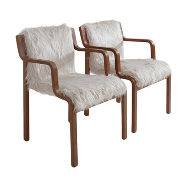 Pair of Swedish Bentwood Chairs by Stendig, 1960s 