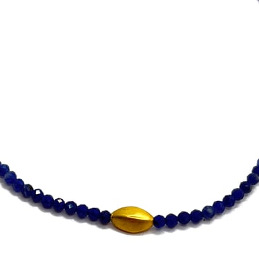 Margaret Solow | Sodalite and 18KT Gold Bead Bracelet