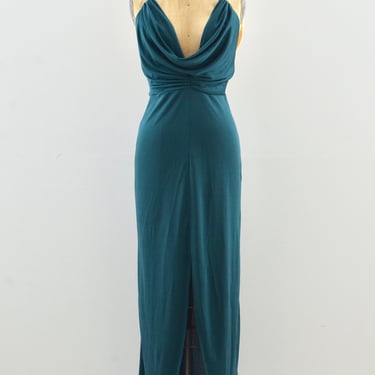 "Hera" 1970's Jewel Halter Dress