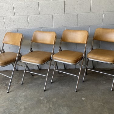 Set of 4 Vintage Samsonite Folding Chairs