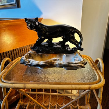 Mid Century Lane & Co. Black Panther TV Lamp and Planter 