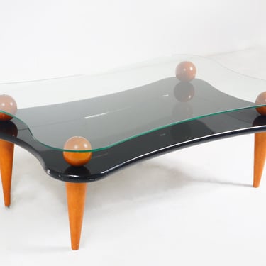 Wavy Lacquer Coffee Table 