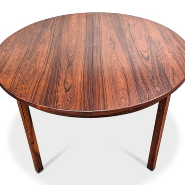 Round Rosewood Table w 2 Butterfly Leaves - 022435