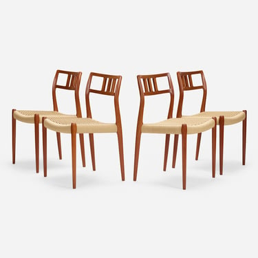 Dining chairs model 79, set of four (Niels O. Møller)