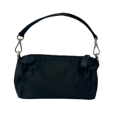 Prada Black Satin Mini Top Handle Bag