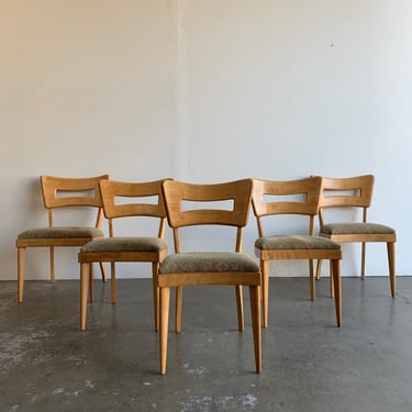 Heywood Wakefield dining chairs - set of five 