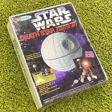 Vintage Star Wars Death Star Model Rocket Retro 1990s By Estes + Style #1493 Deadstock + Never Opened + Adult Toy + Movie Memorabilia + 