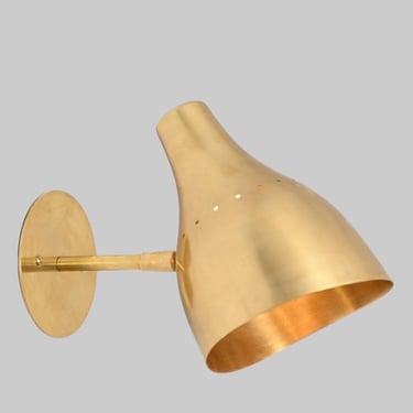 Mid Century Style BRASS wall sconces 