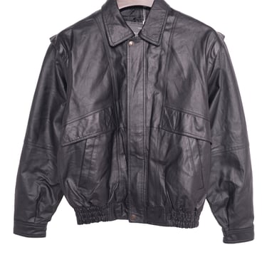 1990s Zip-Off Sleeve Leather Bomber