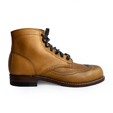 WOLVERINE 1000 MILE ADDISON WINGTIP TAN HORWEEN LEATHER