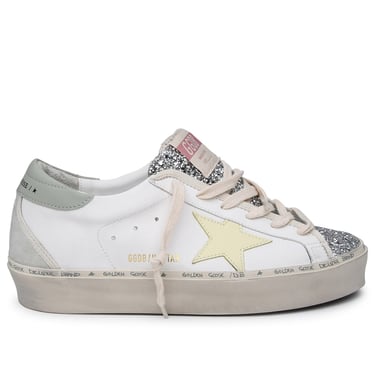 Golden Goose Woman Hi Star White Leather Sneakers