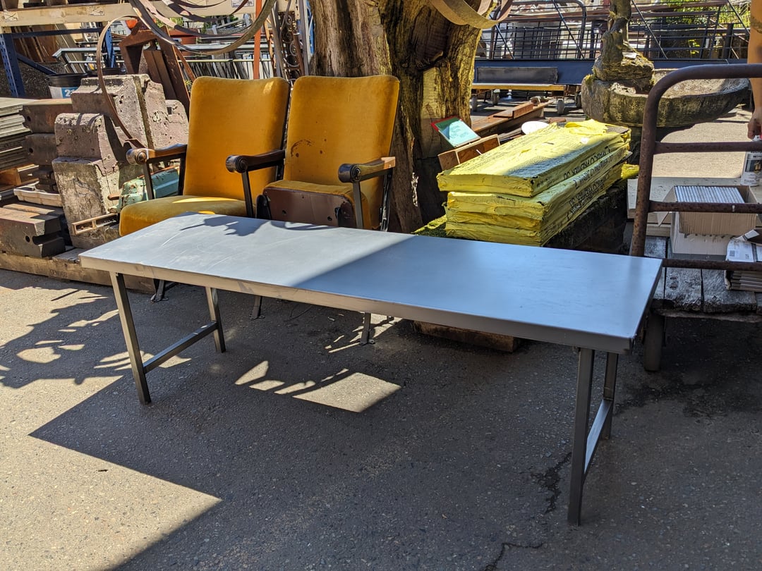 Low Folding Steel Table 60 x 20 x 18 | Earthwise Architectual Salvage ...