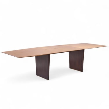 Edward Wormley for Dunbar Model 5460 Mid Century TAWI Wood Expanding Dining Table with 3 Leaves - mcm 