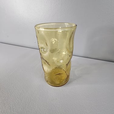 Vintage Empoli Thumbprint Drinking Glass 