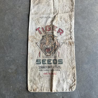 Tiger Brand Pekin, Ill Seed Sack 