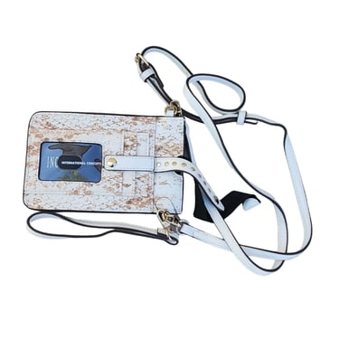 inc international concepts Faux Snake Skin Leather Cross Body Cell Phone Purse 
