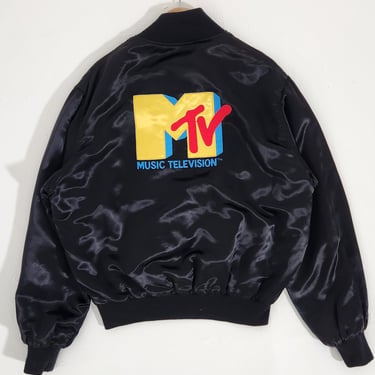 Vintage 1990's MTV Satin Jacket Sz. L
