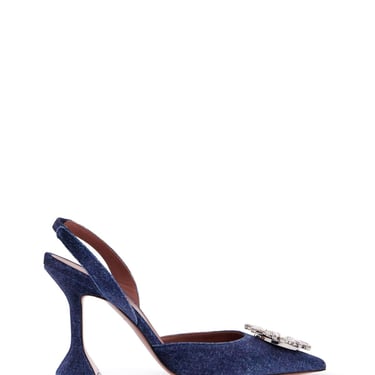 Amina Muaddi Velvet Slingback Beg Women