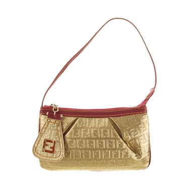 Fendi Gold Logo Mini Shoulder Bag