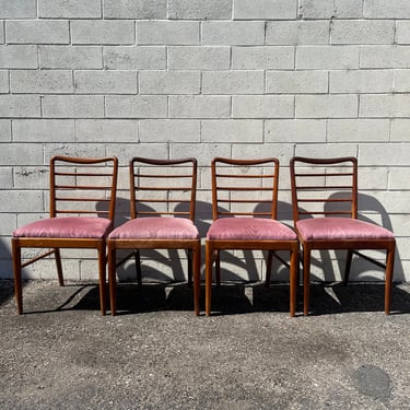 Set of 4 Mid Century Dining Chairs Set of Modern Seating Eames Kitchen Antique Furniture CUSTOM UPHOLSTERY AVAILABLE 