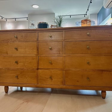 Mid Century Lowboy Dresser in Maple by Whitney