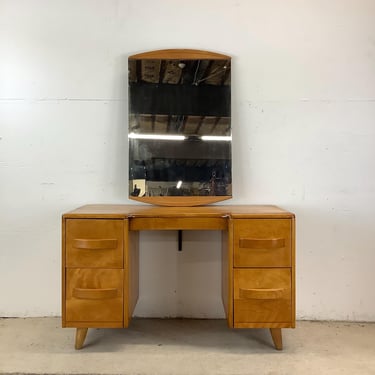 Mid-Century Vanity With Mirror by Heywood-Wakefield 