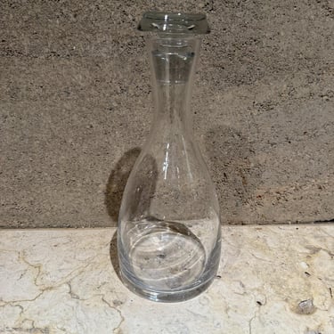 1970s Wine Decanter Carafe Modern Art Glass 