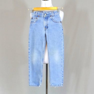 90s Kids Levi's 550 Jeans - 22" waist - Slim Cut - Light Blue Denim Pants - 22" inseam 