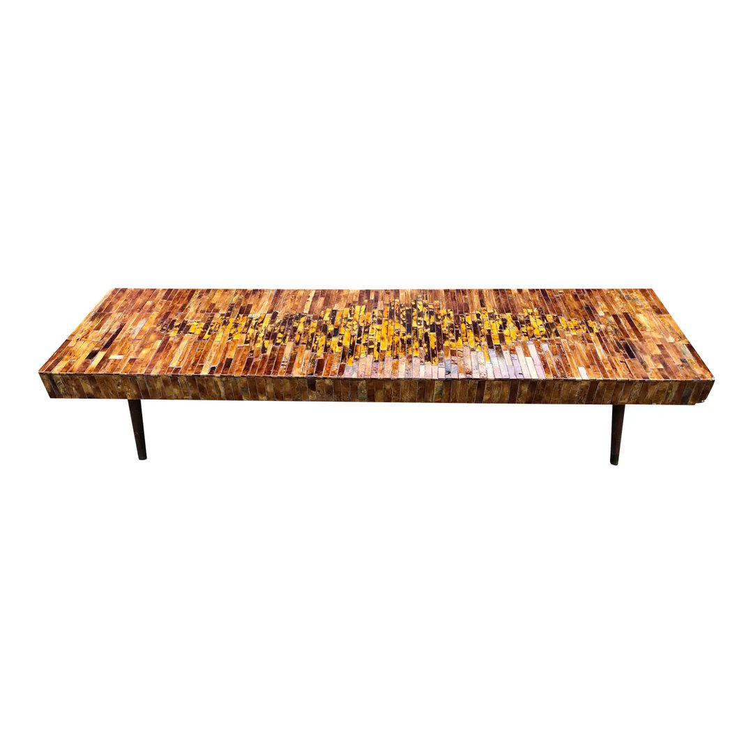 Mid Century Mod Coffee Table Tile Lacquered | Marzipan Mummy ...