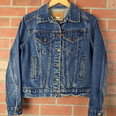 Vintage 70s Levi's Strauss ORIGINAL Denim Trucker / Work Jacket - Small / Medium 