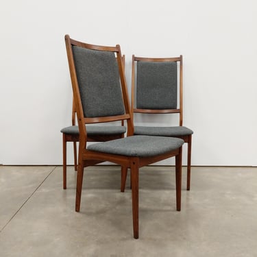 Set of 3 Vintage Danish Modern Rosewood Dining Chairs 