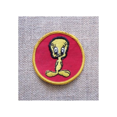 Vintage Tweety Bird Patch - Embroidered Sew On Retro Patches 