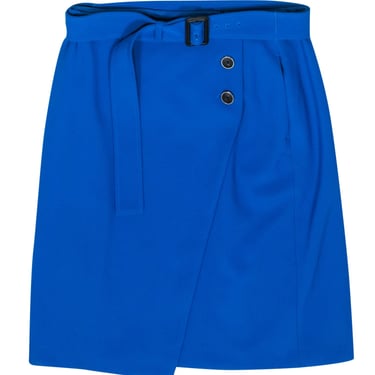 BOSS Hugo Boss - Blue Wrap-Style Pencil Skirt w/ Belt Sz 10