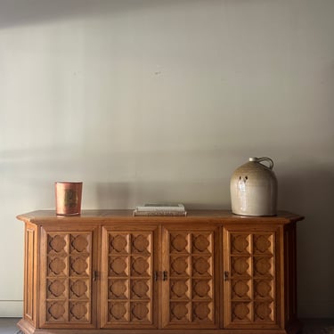 Carved oak server