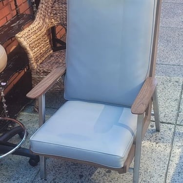 Industrial Modern Chair by Interoyal, one of two. Removable vinyl cushions. 30