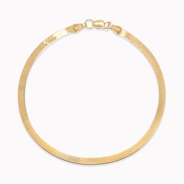 Flat Herringbone Chain Bracelet