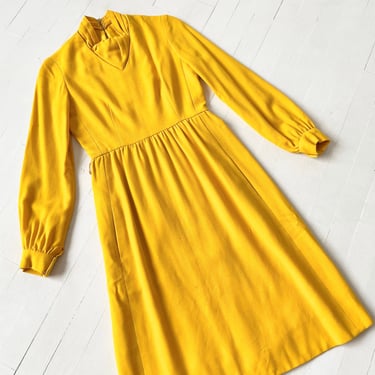 1960s Marigold Long Sleeve Dress 