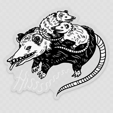 Hisssssss sticker