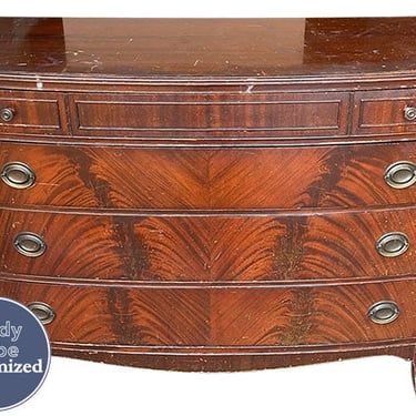 46" Unfinished 4 Drawer Skandia Viking Vintage Dresser #08367