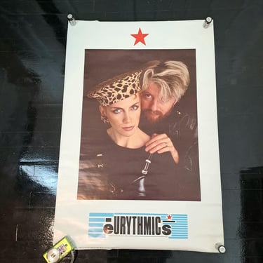 Vintage 80s Eurythmics Poster 