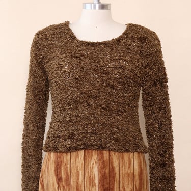 Cocoa Chenille Cropped Sweater M/L