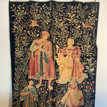 French Medieval Reproduction Tapestry 