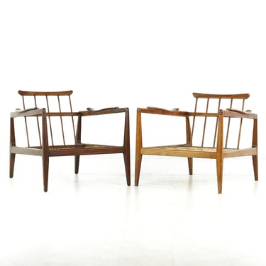 Edmond Spence Mid Century Lounge Chairs - Pair - mcm 