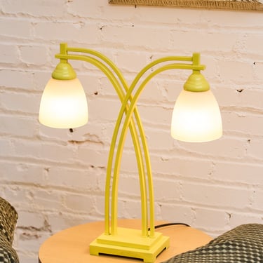 Yellow Double Headed Lamp